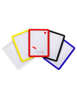 Pizarra blanca magnetica 25x35 cm con rotulador y borrador