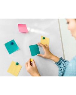 Pizarra blanca q-connect lacada magnetica marco de aluminio 120x90 cm