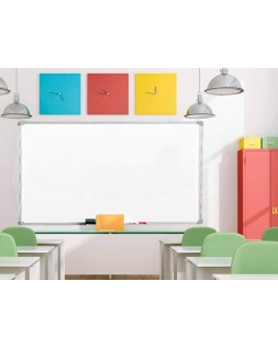 Pizarra blanca q-connect lacada magnetica marco de aluminio 200x100 cm