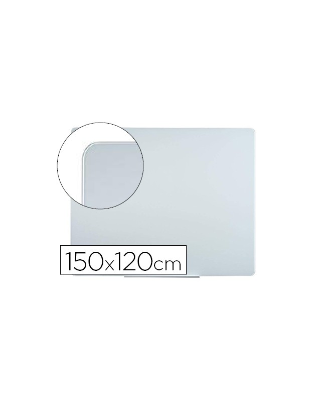 Pizarra blanca bi-office cristal magnetica 150x120 cm