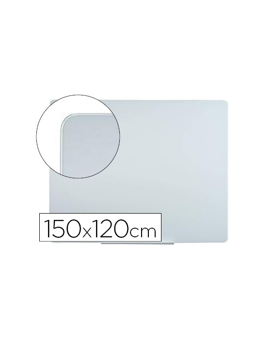 Pizarra blanca bi-office cristal magnetica 150x120 cm