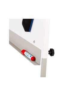 Pizarra blanca rocada con tripode para conferencias magnetica lacada brazo extensible 68x104 cm altura