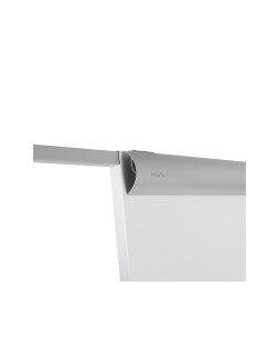 Pizarra blanca rocada para conferencias metalica lacada magnetica con ruedas 68x104 cm