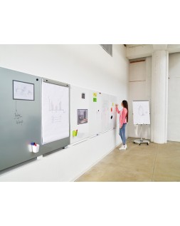 Pizarra blanca rocada rd-6420r skin modular sin marco superficie lacada magnetica 75x115 cm