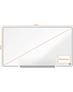 Pizarra blanca nobo ip pro 32" lacada magnetica 710x400 mm