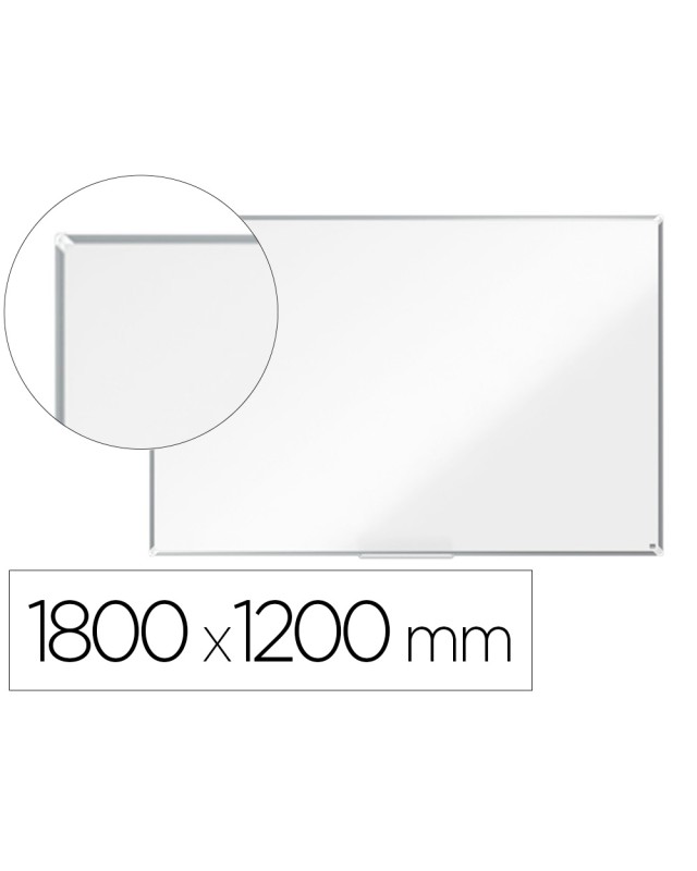 Pizarra blanca nobo premium plus melamina 1800x1200 mm