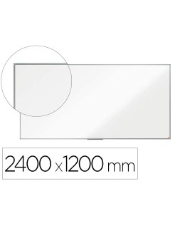 Pizarra blanca nobo premium plus melamina 2400x1200 mm