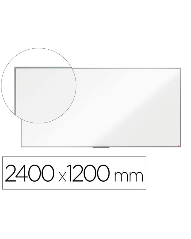 Pizarra blanca nobo premium plus melamina 2400x1200 mm