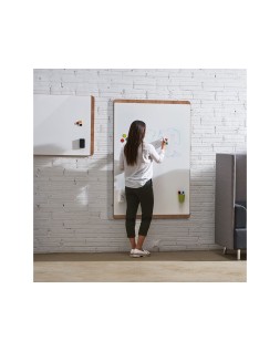 Pizarra blanca rocada gama natural lacada magnetica 115x75 cm