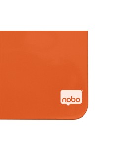 Pizarra nobo magnetica para el hogar color naranja 360x360 mm