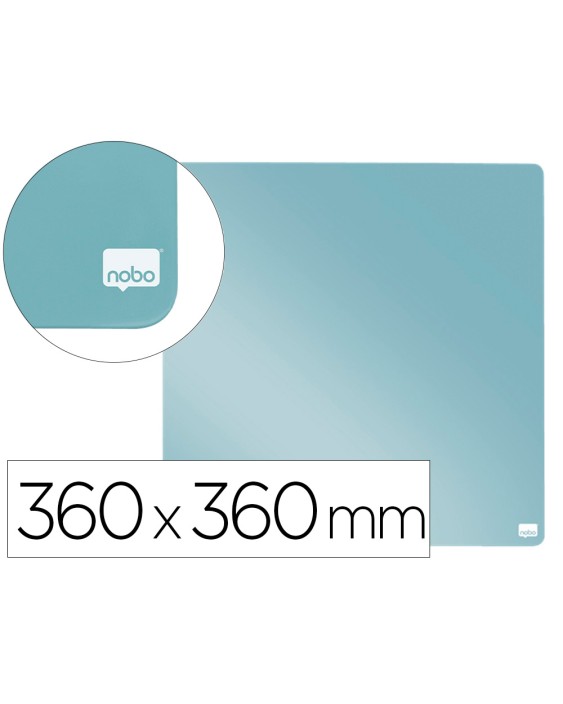 Pizarra nobo magnetica para el hogar color gris 360x360 mm