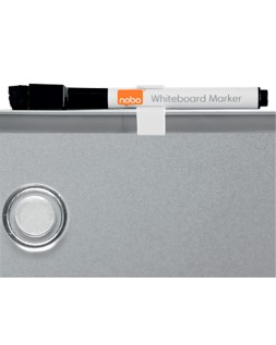 Pizarra nobo magnetica para el hogar acero marco slim plata 280x360 mm
