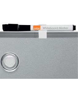 Pizarra nobo magnetica para el hogar acero marco slim plata 430x580 mm