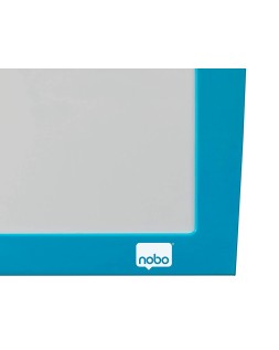 Pizarra blanca nobo magnetica marco azul 430x585 mm