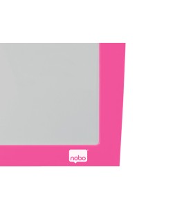 Pizarra blanca nobo magnetica marco fucsia 430x585 mm