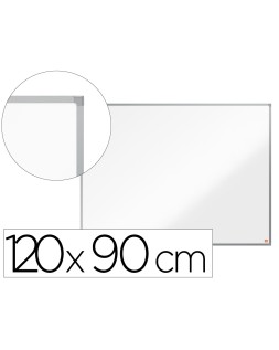 Pizarra blanca nobo essence acero lacado 1200x900 mm