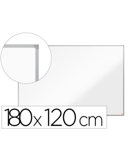 Pizarra blanca nobo essence acero lacado 1800x1200 mm