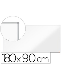Pizarra blanca nobo essence acero lacado 1800x900 mm
