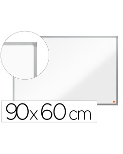 Pizarra blanca nobo essence acero lacado 900x600 mm