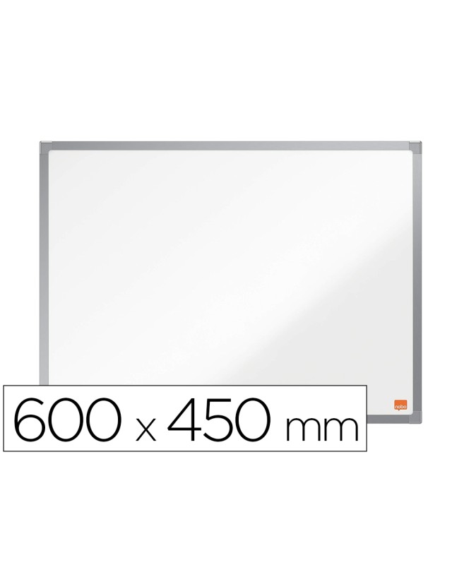 Pizarra blanca nobo essence acero vitrificado magnetica 600x450 mm