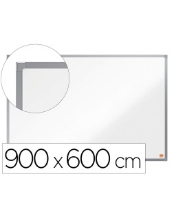 Pizarra blanca nobo essence acero vitrificado magnetica 900x600 mm