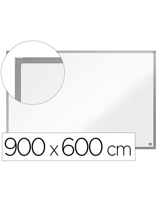 Pizarra blanca nobo essence acero vitrificado magnetica 900x600 mm