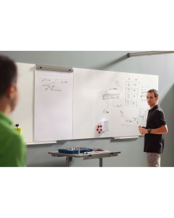 Pizarra blanca rocada skinwhiteboard pro lacada magnetica 100x150 cm