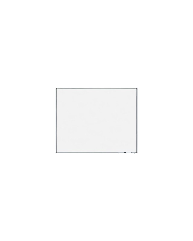 Pizarra blanca rocada lacada magnetica marco aluminio con cantoneras 120x150 cm