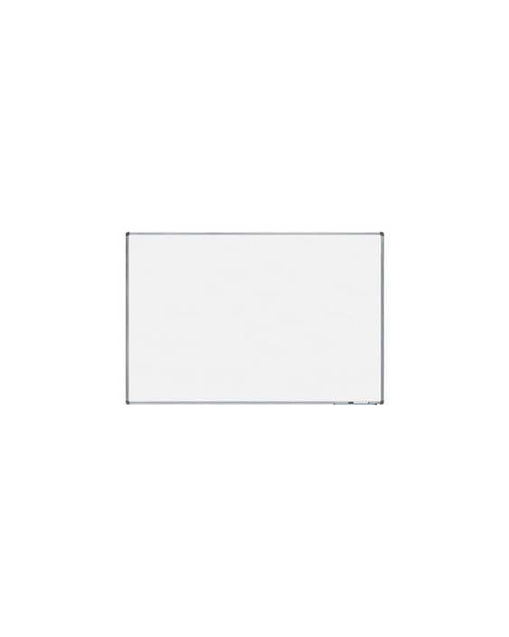 Pizarra blanca rocada lacada magnetica marco aluminio con cantoneras 120x180 cm