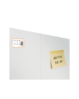 Pizarra blanca nobo infinity sin marco acero lacado magnetico 1200x900 mm