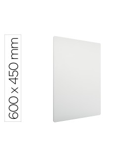 Pizarra blanca nobo modular sin marco acero magnetica 600x450 mm