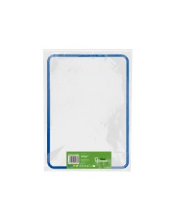 Pizarra blanca liderpapel 30x42 cm magnetica doble cara lisa con rotulador iman y borrador