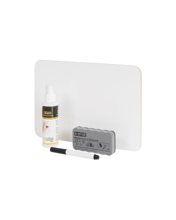 Set escolar bi-office 35 pizarra blanca melamina doble cara a4 + 35 borradores + 35 rotuladores + 1 spray