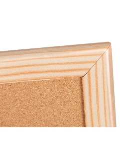 Pizarra corcho q-connect 120x90 cm marco de madera