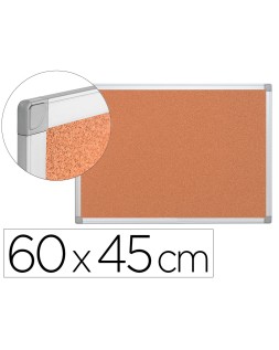 Pizarra corcho q-connect 60x45 cm marco aluminio