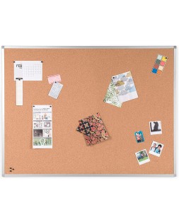 Pizarra corcho q-connect 60x45 cm marco aluminio