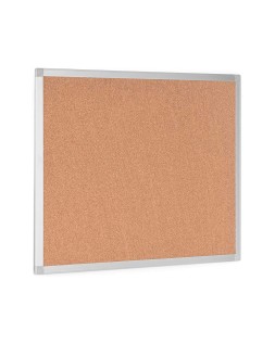 Pizarra corcho q-connect marco de aluminio 150x100 cm extra corcho 5 mm