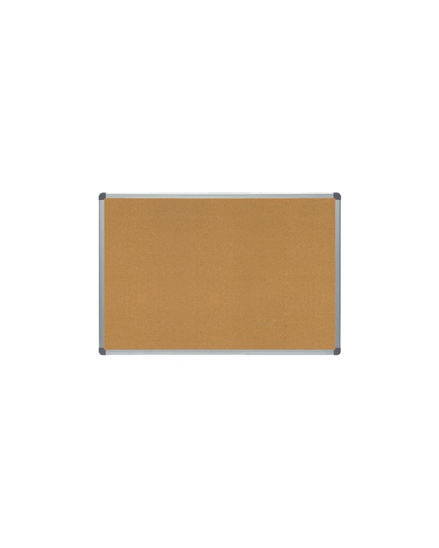 Pizarra corcho rocada marco aluminio con cantoneras 60x90 cm