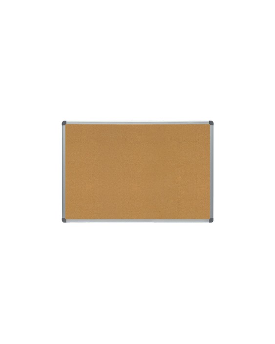 Pizarra corcho rocada marco aluminio con cantoneras 60x90 cm