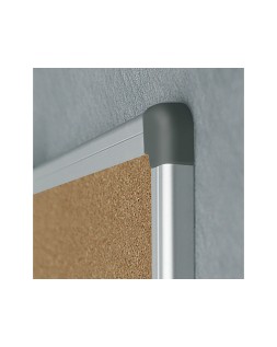 Pizarra corcho rocada marco aluminio con cantoneras 60x90 cm