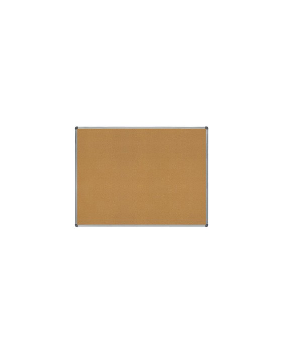 Pizarra corcho rocada marco aluminio con cantoneras 90x120 cm