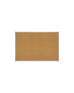 Pizarra corcho rocada marco aluminio con cantoneras 100x150 cm