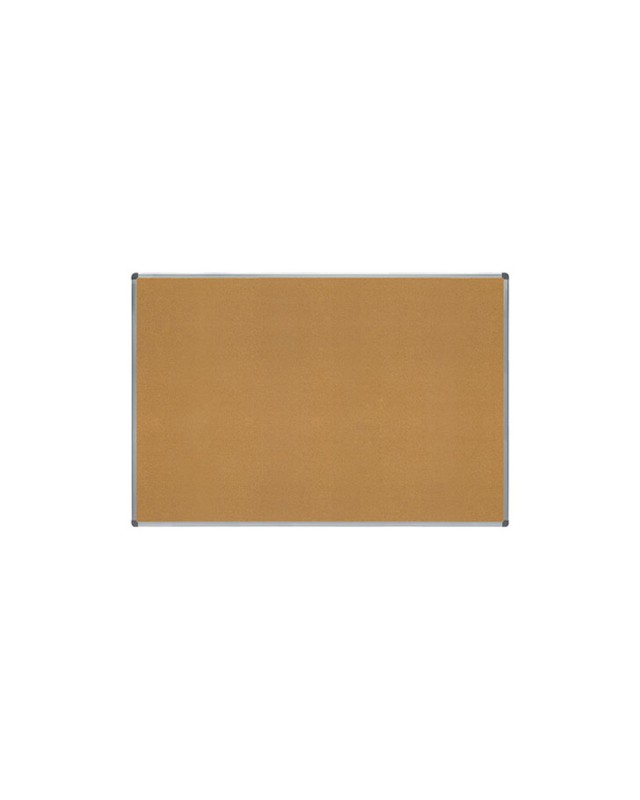 Pizarra corcho rocada marco aluminio con cantoneras 100x150 cm