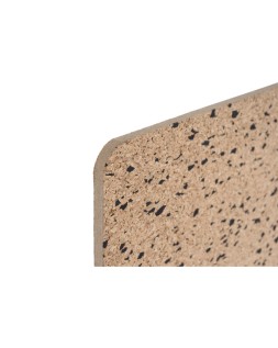 Tablero corcho sin marco bi-office eco doble cara con goma eva negra 600x400 mm