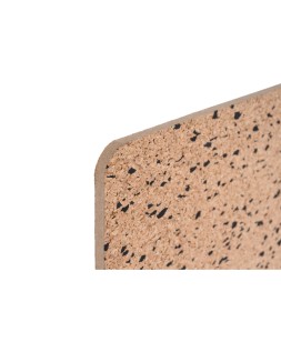 Tablero corcho sin marco bi-office eco doble cara con goma eva negra 600x400 mm