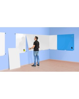 Pizarra rocada lacada magnetica 55x75 cm color azul