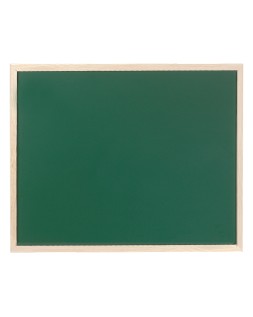 Pizarra verde q-connect marco de madera 90x60 cm sin repisa