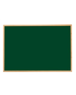 Pizarra verde q-connect marco de madera 120x90 cm sin repisa