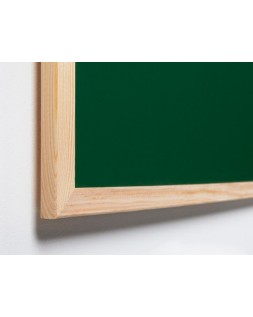 Pizarra verde q-connect marco de madera 120x90 cm sin repisa