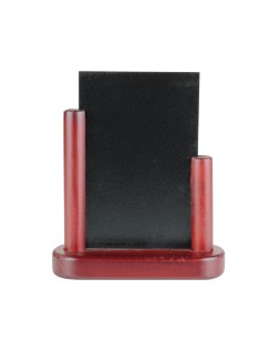 Pizarra negra liderpapel doble cara de madera con superficie para rotuladores tipo tiza 10x15cm